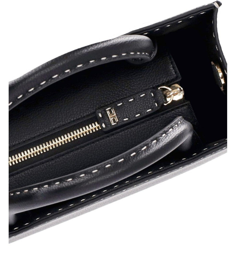 Elisabetta Franchi Pebbled Leather Effect Handbag