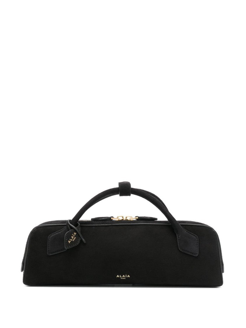Alaïa Le Teckel Goatskin Suede Tubular Handle Clutch