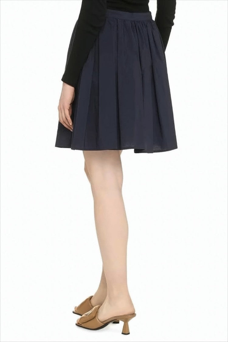 Moncler Gathered Mini Skirt With Structured Waistband