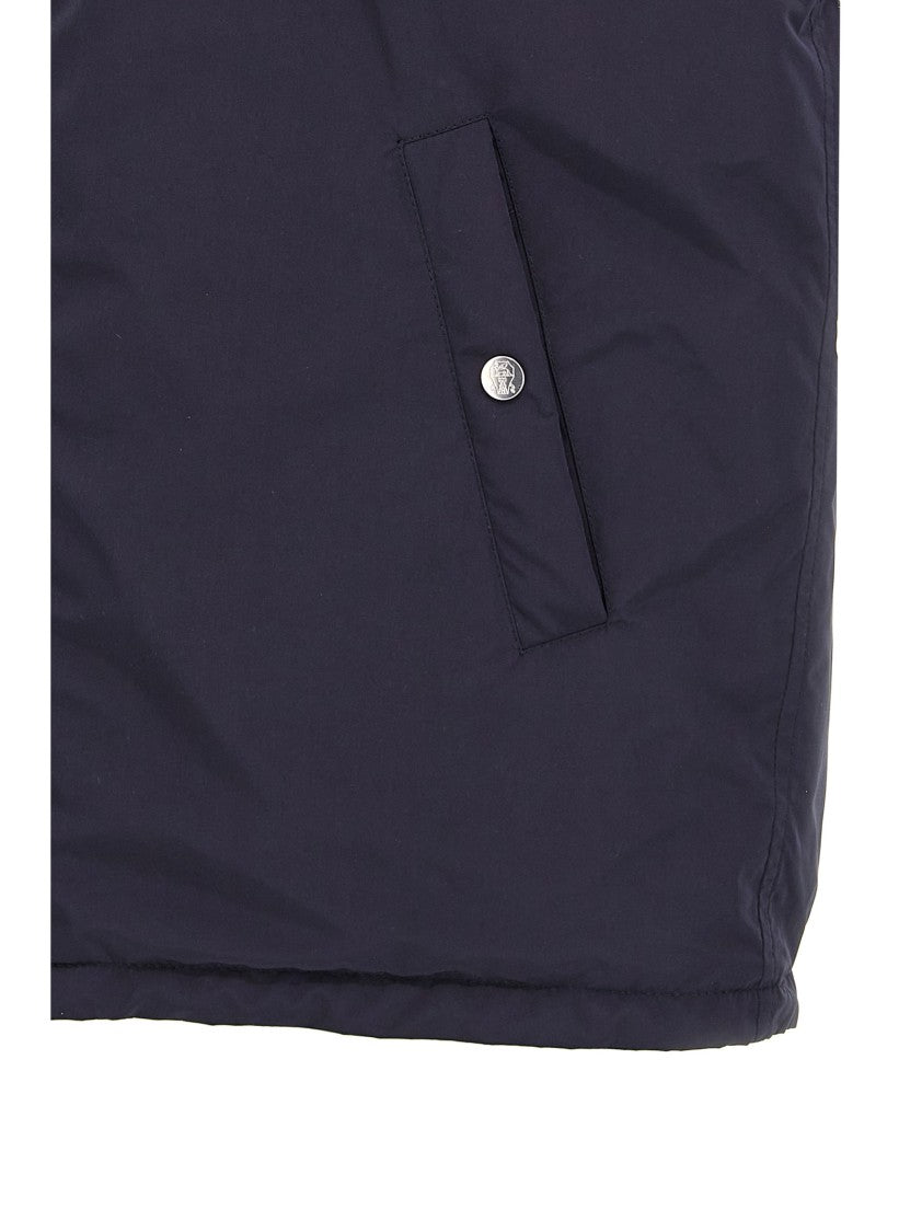 Brunello Cucinelli Water-Repellent Technical Fabric Vest With High Neck