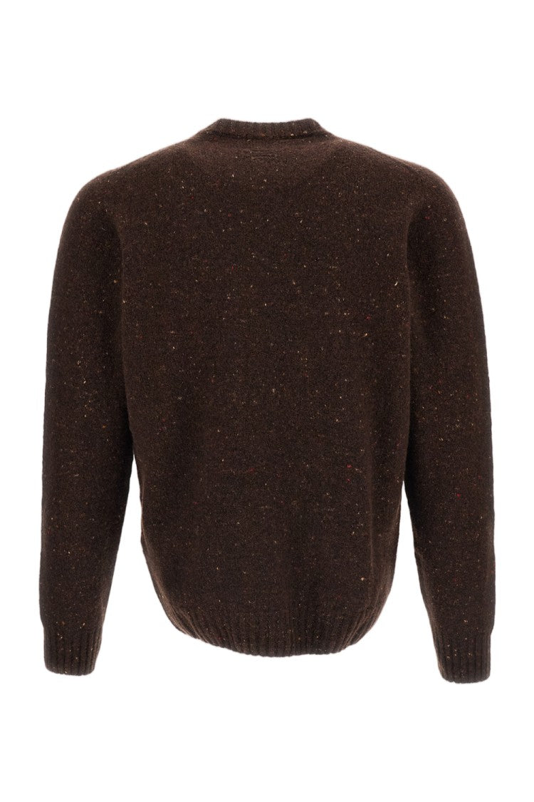 Drumohr Flecked Tweed Effect Jersey-Knit Sweater