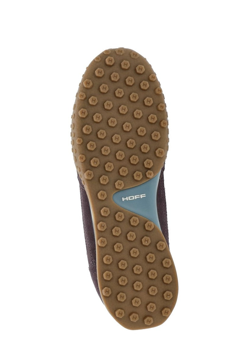 Hoff Purple Multi-Shade Suede-Fabric Sneakers
