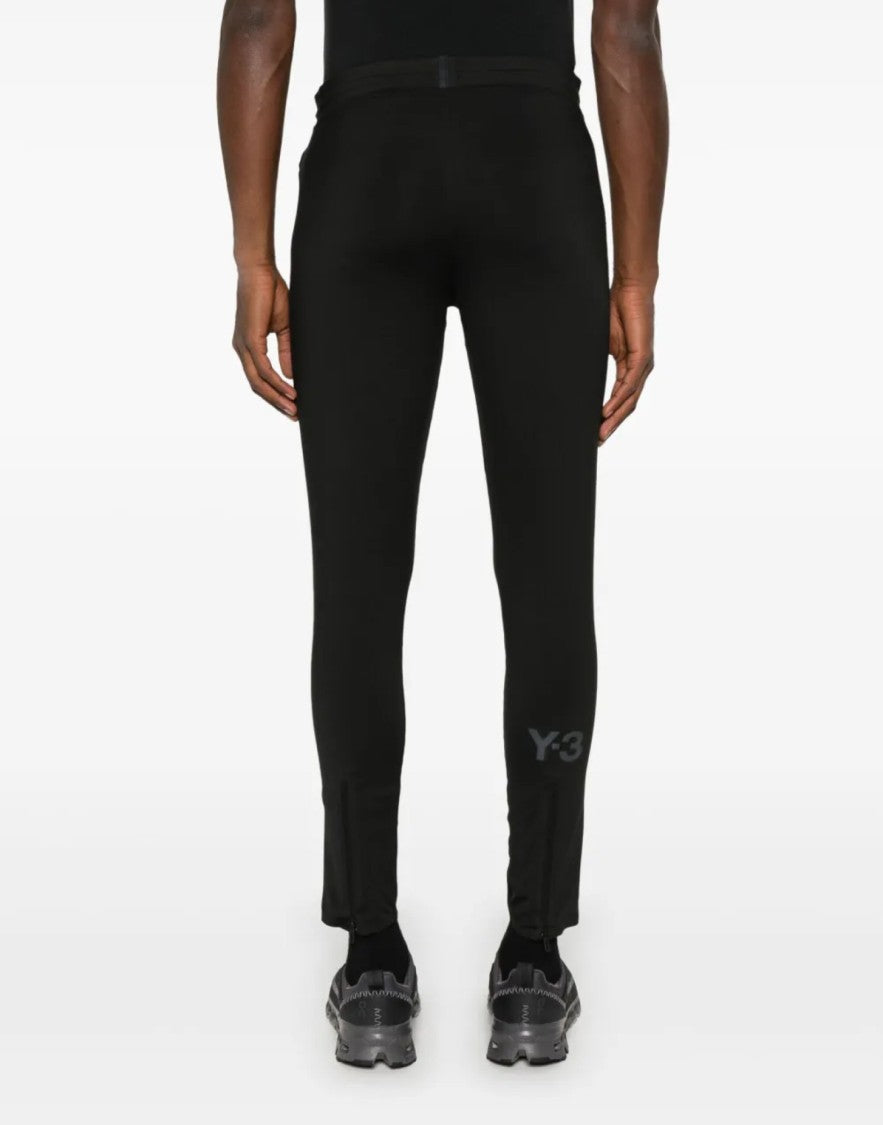 Y-3 Run Tights Logo Printed Running Leggings
