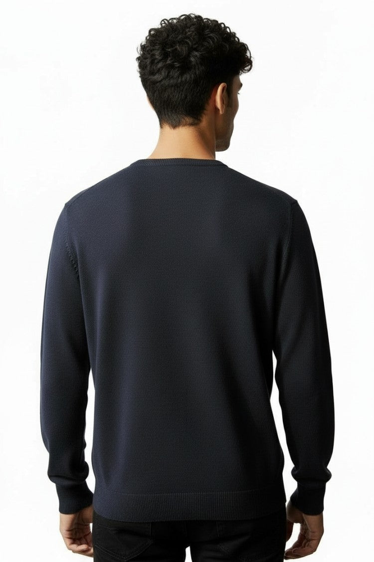 Calvin Klein Long-Sleeve Organic Cotton Knit Top