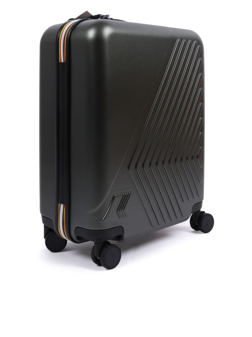 K-Way Black Eudoxie Matte Hard Shell Trolley
