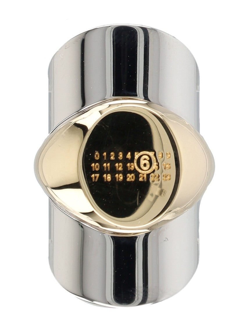Mm6 By Maison Margiela Vetrine Open Signet Ring