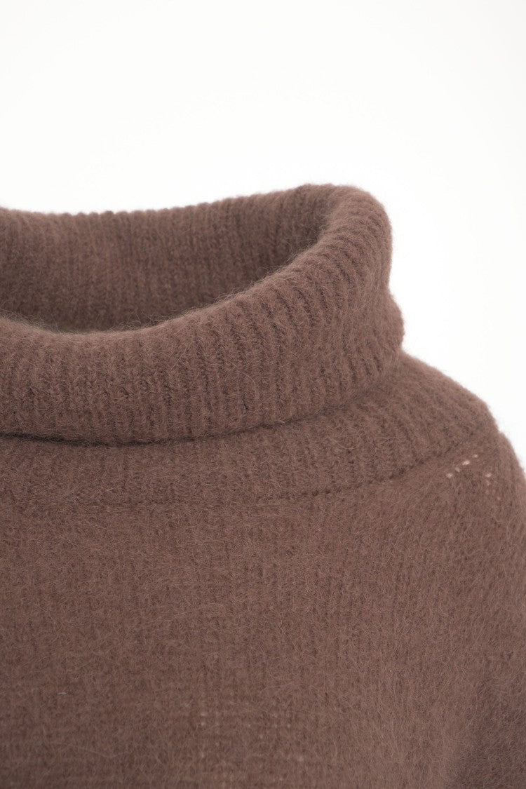 Americandreams Oversized Turtleneck Pullover With Relaxed Fit And Soft Knit Texture