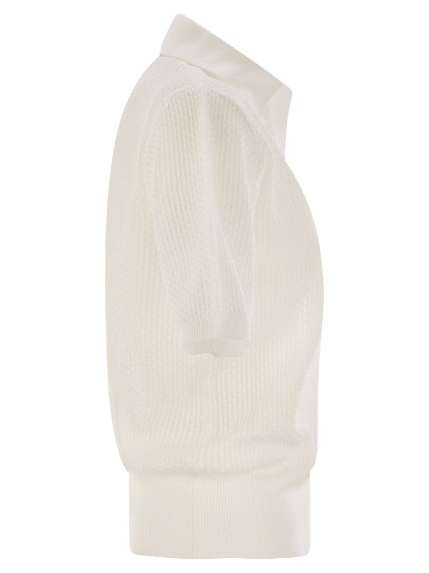 Fabiana Filippi Polo Shirt With Diamond Thread