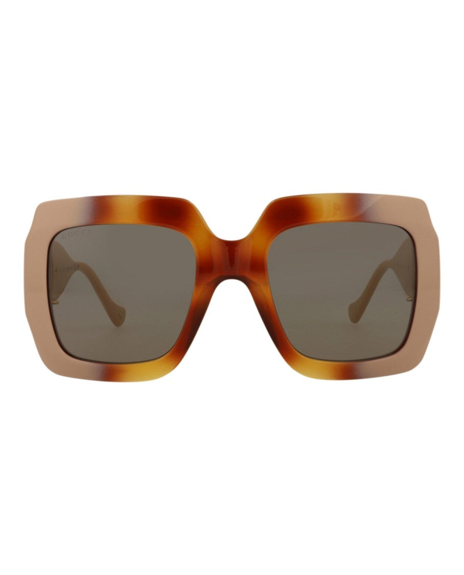 Gucci Square-Frame Injection Sunglasses
