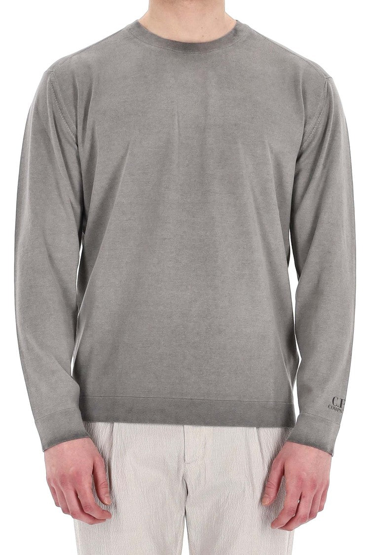 C.P. Company Delavé Effect Cotton Crepe Crewneck