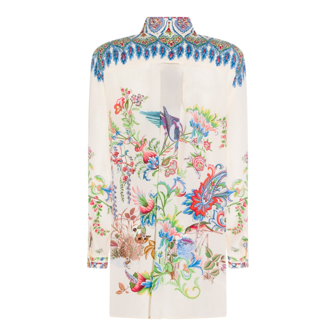 Etro Red Classic Shirt With Structured Collar