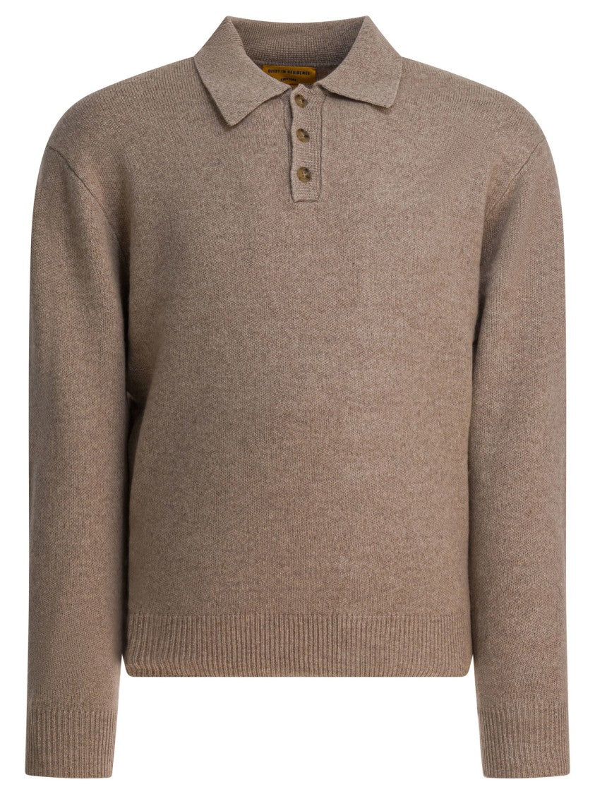 Guest In Residence Fine-Knit Cashmere Polo Shirt With Classic Collar