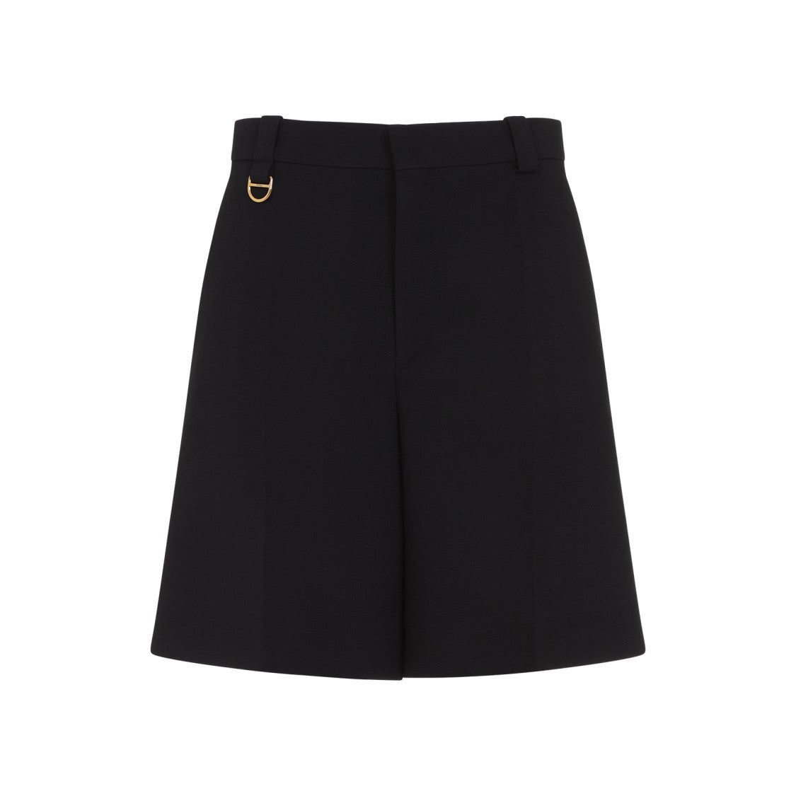 Chloé Tailored Black Bermudas With Pleat Detail