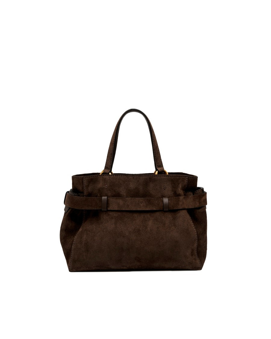 Gianni Chiarini Miranda Dark Brown Suede Handbag