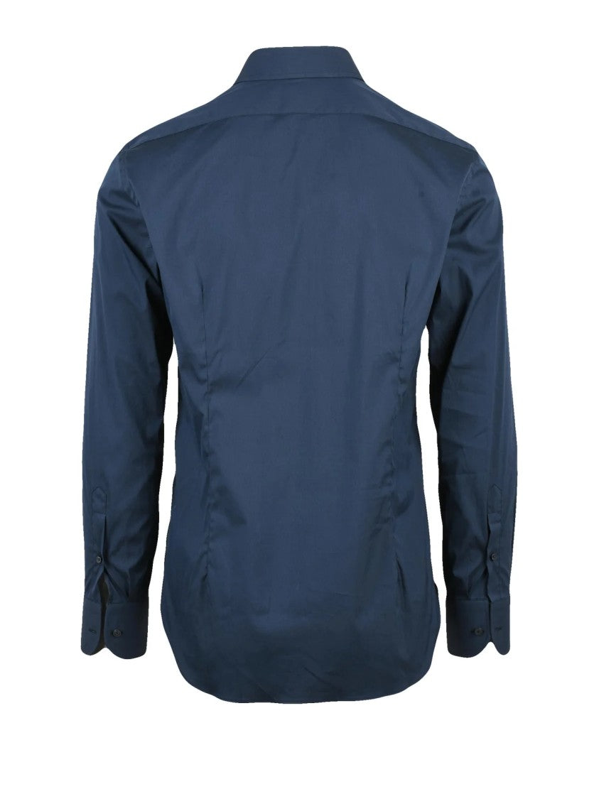 Grigio Blue Tailored Stretch Shirt