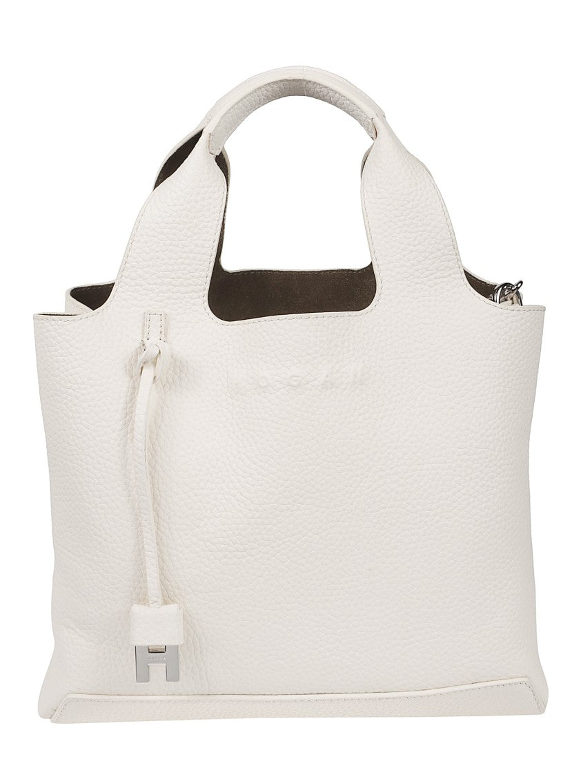 Hogan Small H01r Structured Calf Leather Tote Bag