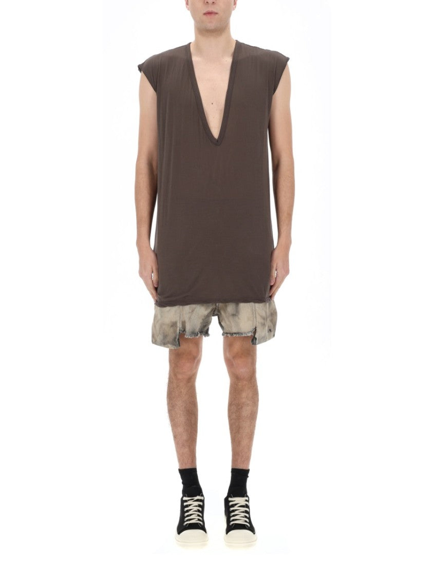 Drkshdw By Rick Owens Dylan T Cotton Loose Boxy Tank Top