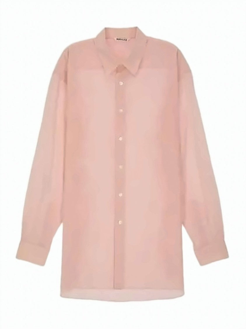 Auralee Long-Sleeve Cotton Shirt With Classic Collar