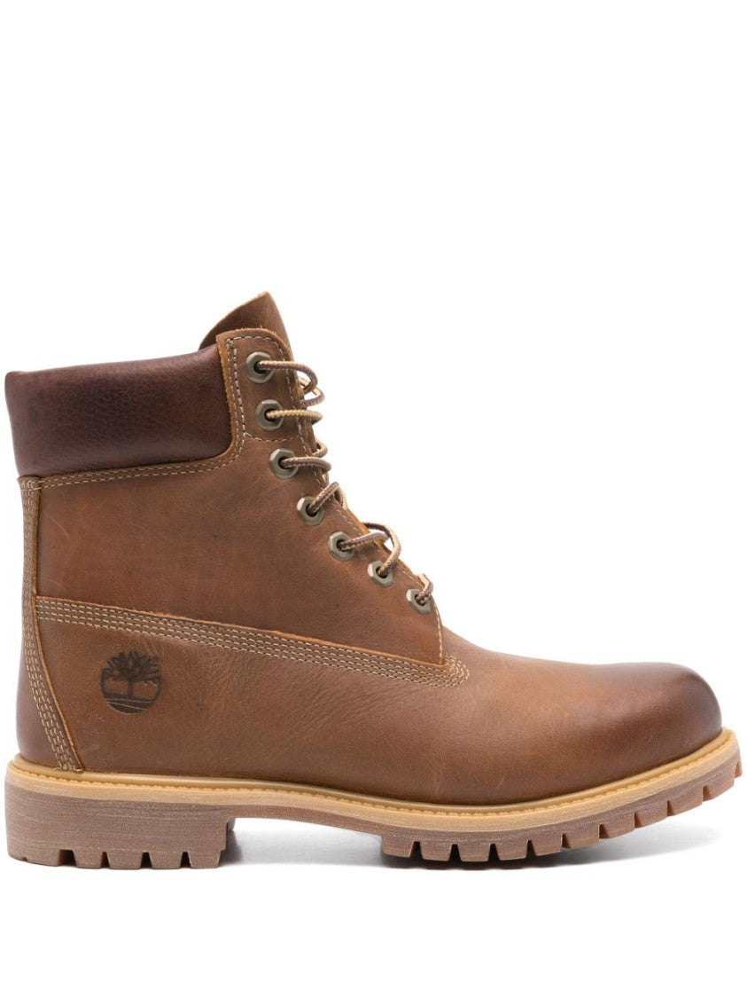 Timberland Rugged Brown High Ankle Boots With Sturdy Sole