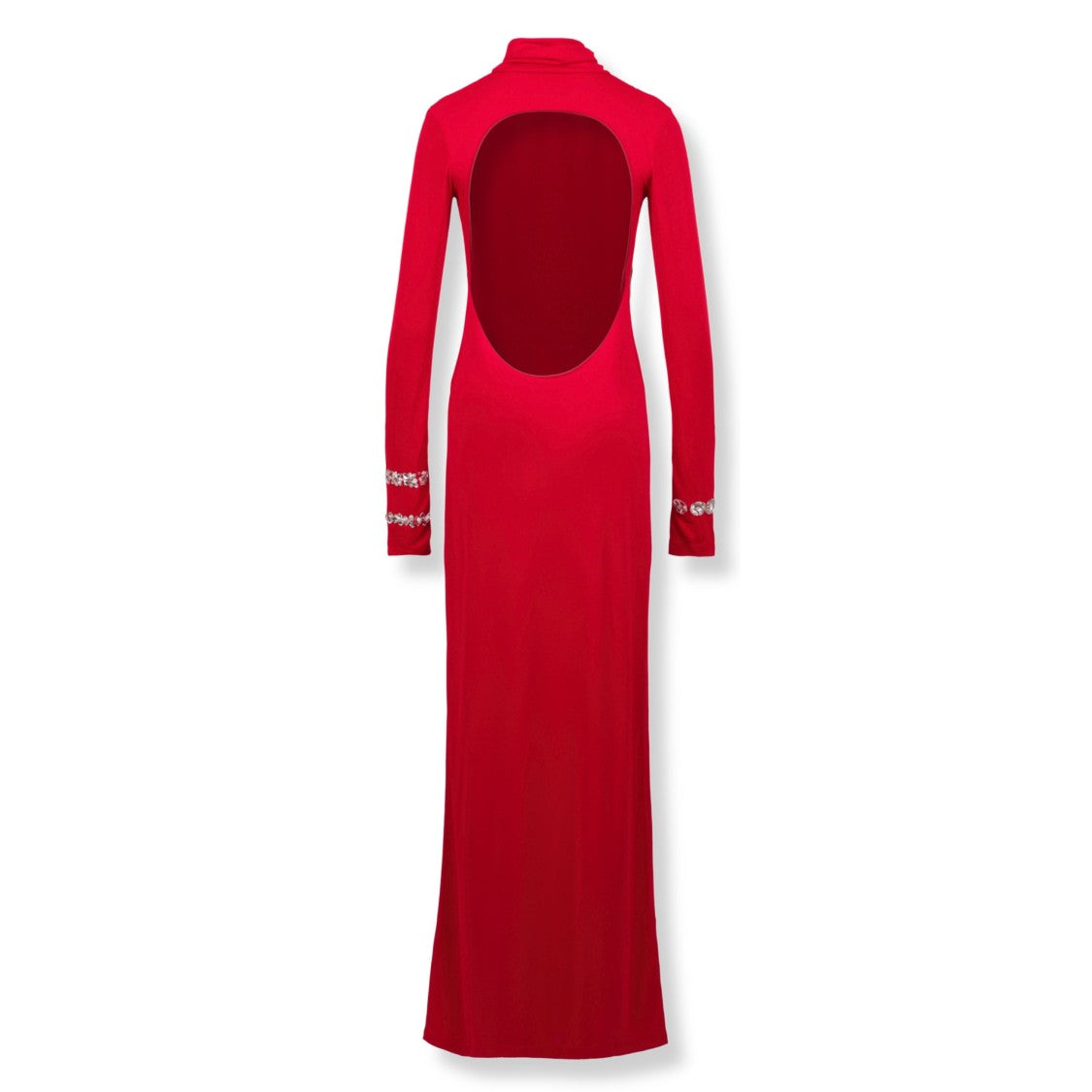 Des Phemmes Backless Long Dress With Flowing Silhouette