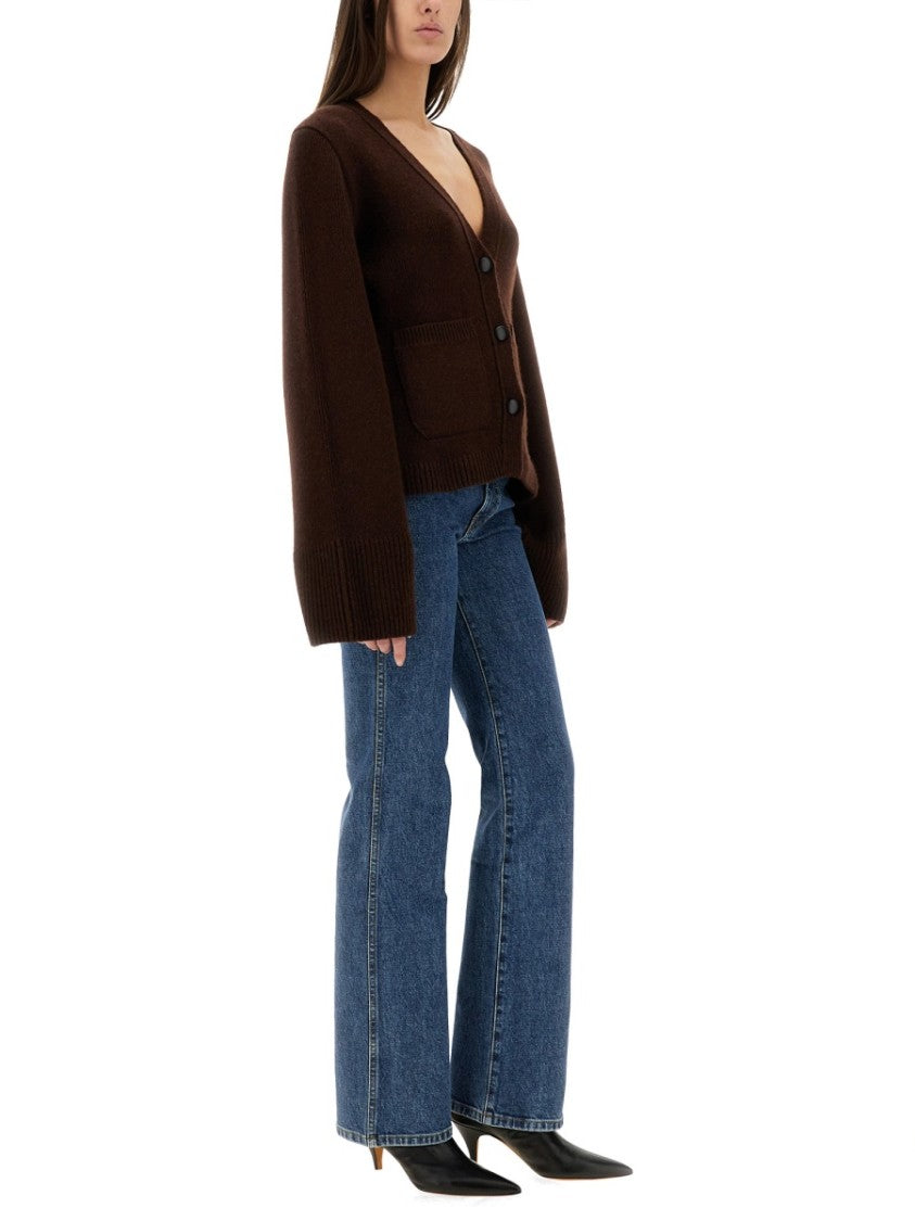 Khaite Danielle Classic Straight-Leg Mid-Rise Cotton Jeans