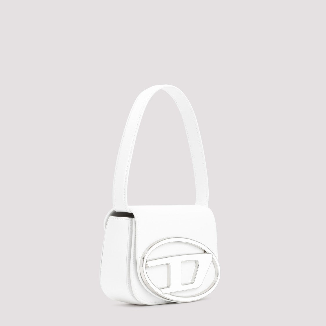Diesel White Leather Handbag