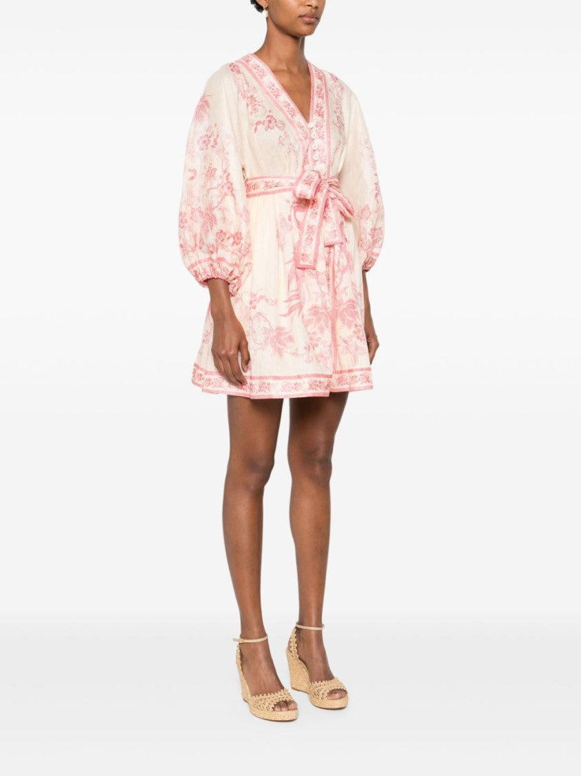Zimmermann Lucky Plunge Mini Dress