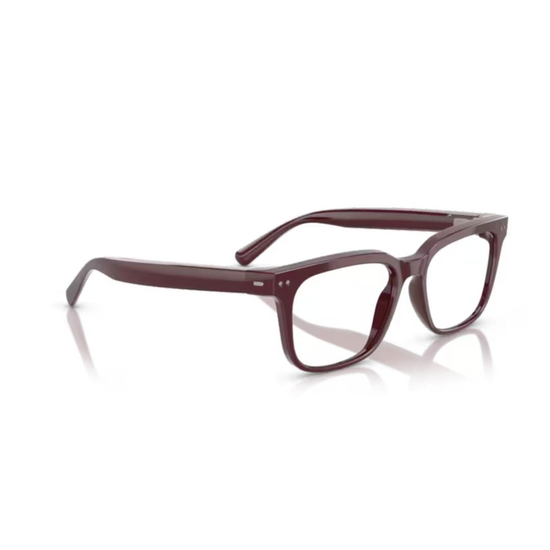 Nuance Audio Glossy 0Aw5001 Metallic Accent Square Sunglasses