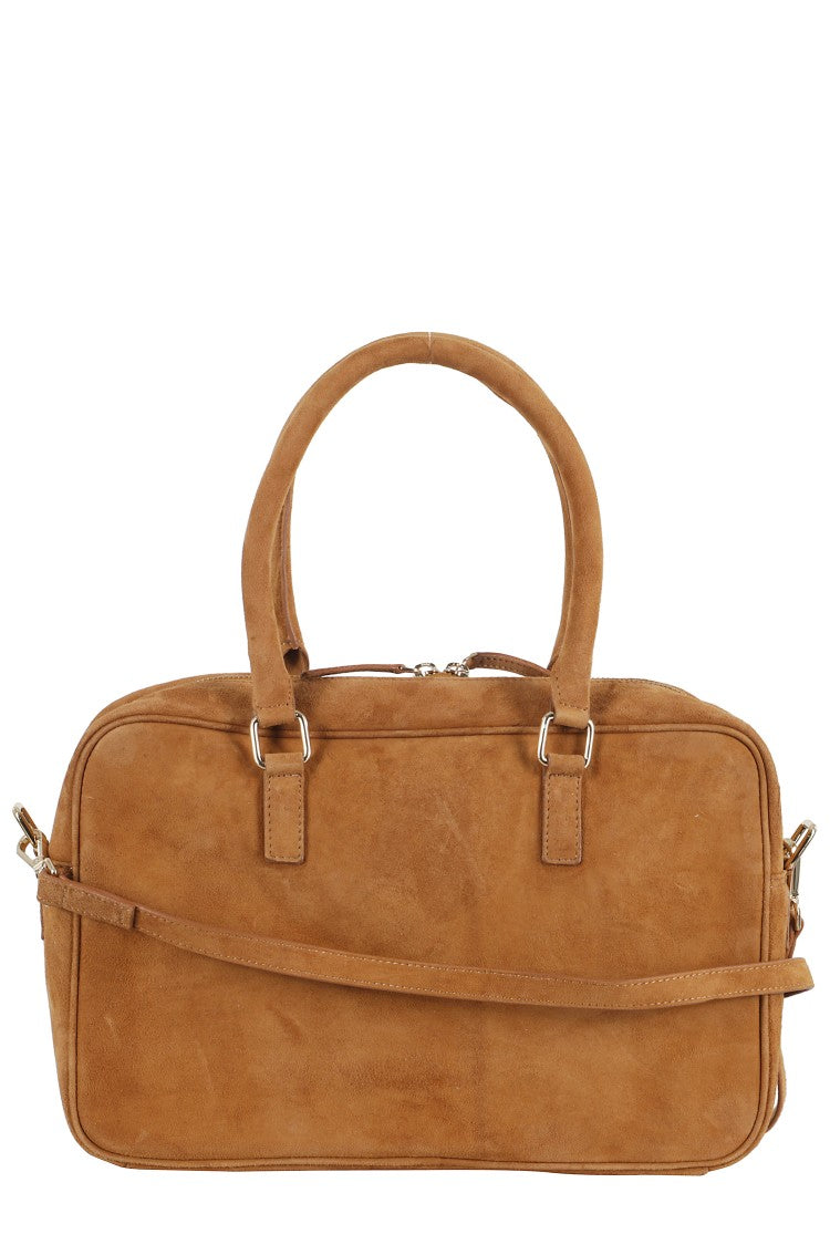 Tela Thames Canvas Briefcase With Suede Accents