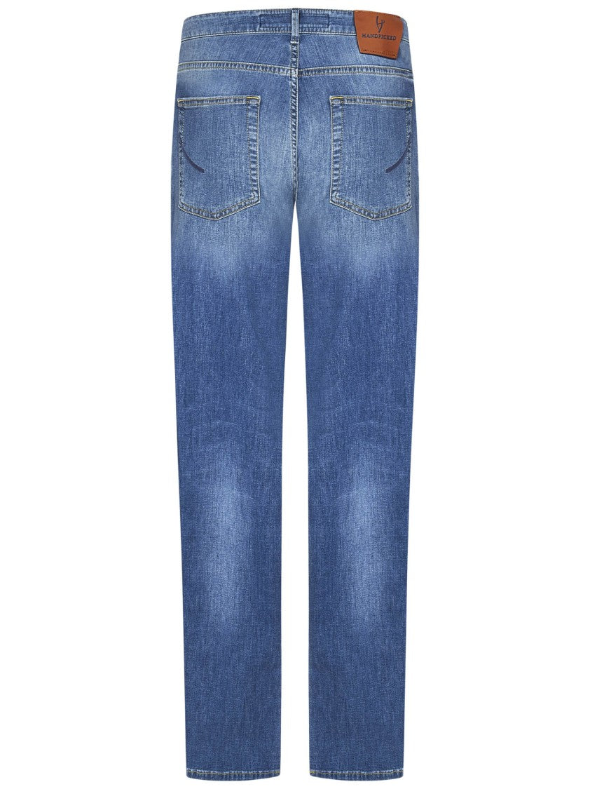 Handpicked Slim-Fit Jeans In Orvieto Blue Stretch Denim