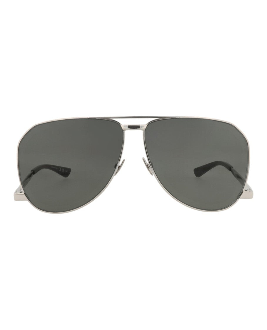 Saint Laurent Aviator-Frame Metal Sunglasses