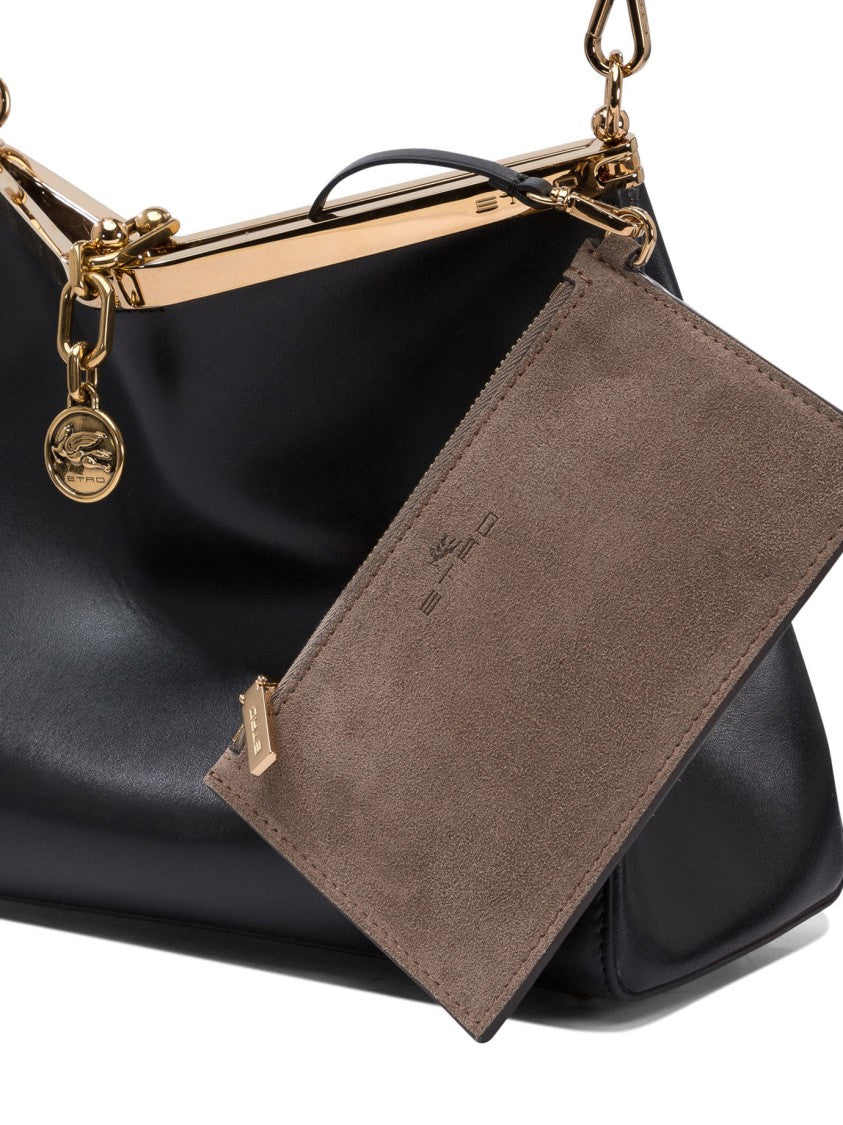 Etro Smooth Leather Shoulder Bag