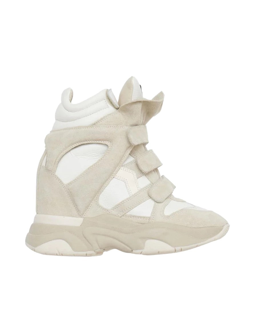 Isabel Marant White Balskee Suede Sneakers