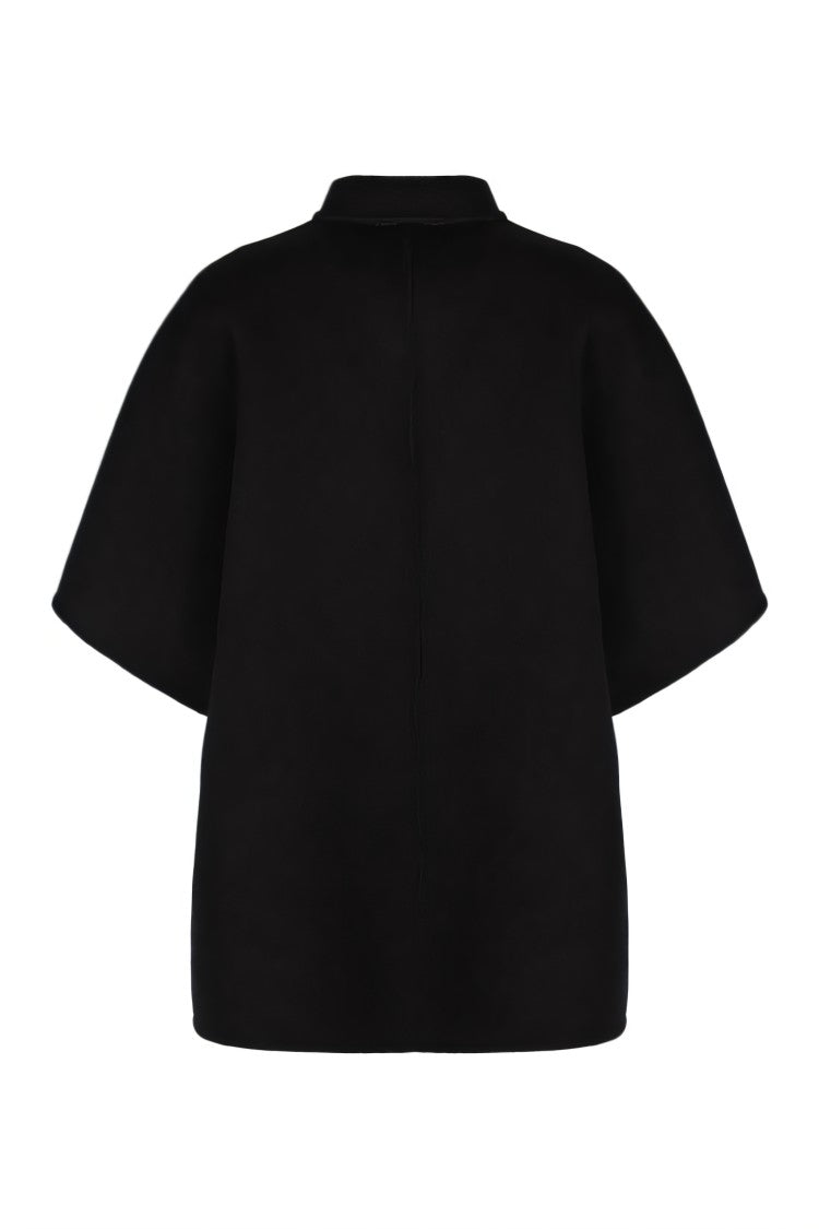Gucci Cape-Style Wool And Silk Blend Coat