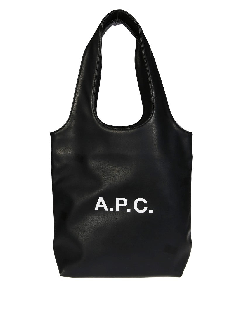 A.P.C. Black Small Tote With Rounded Handle