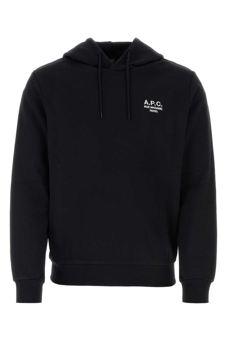 A.P.C. Black Cotton Sweatshirt