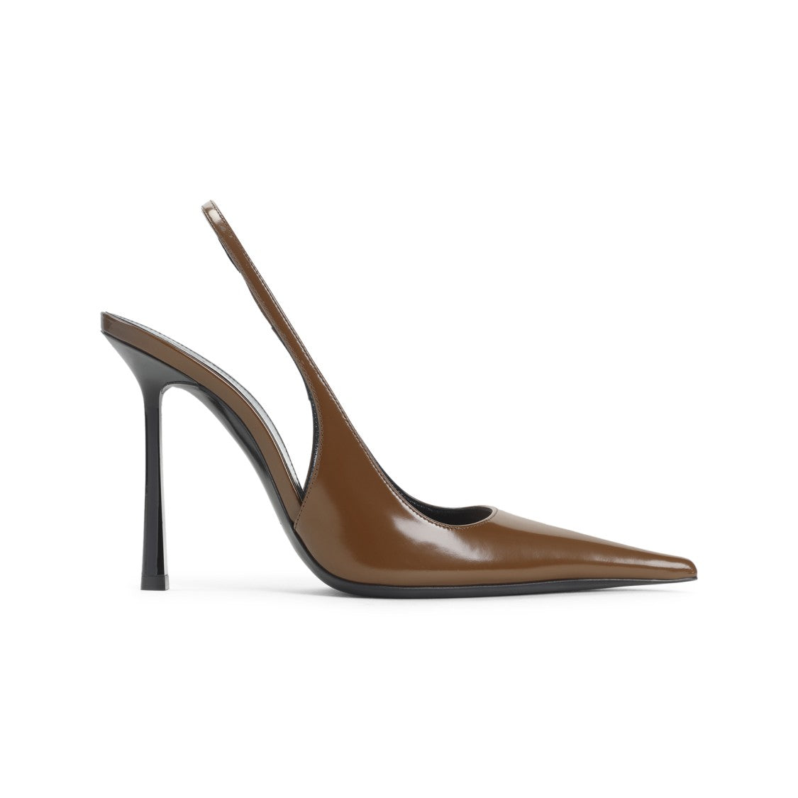 Saint Laurent Vendome Brown Calf Leather Pumps