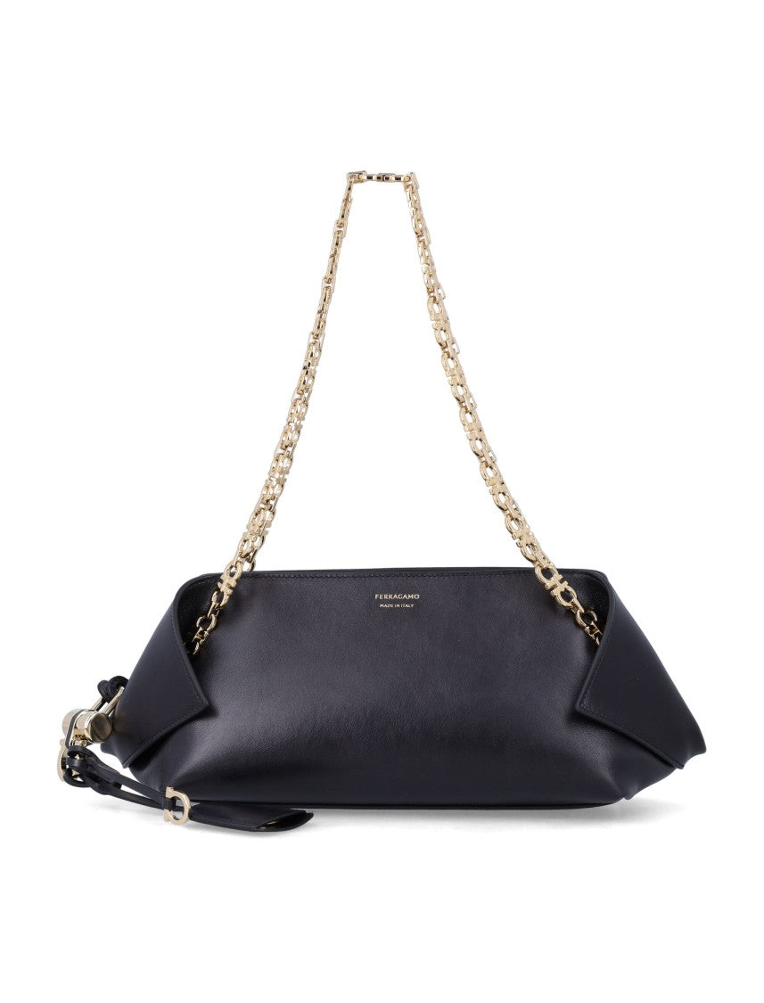 Ferragamo Folded Calfskin Shoulder Bag