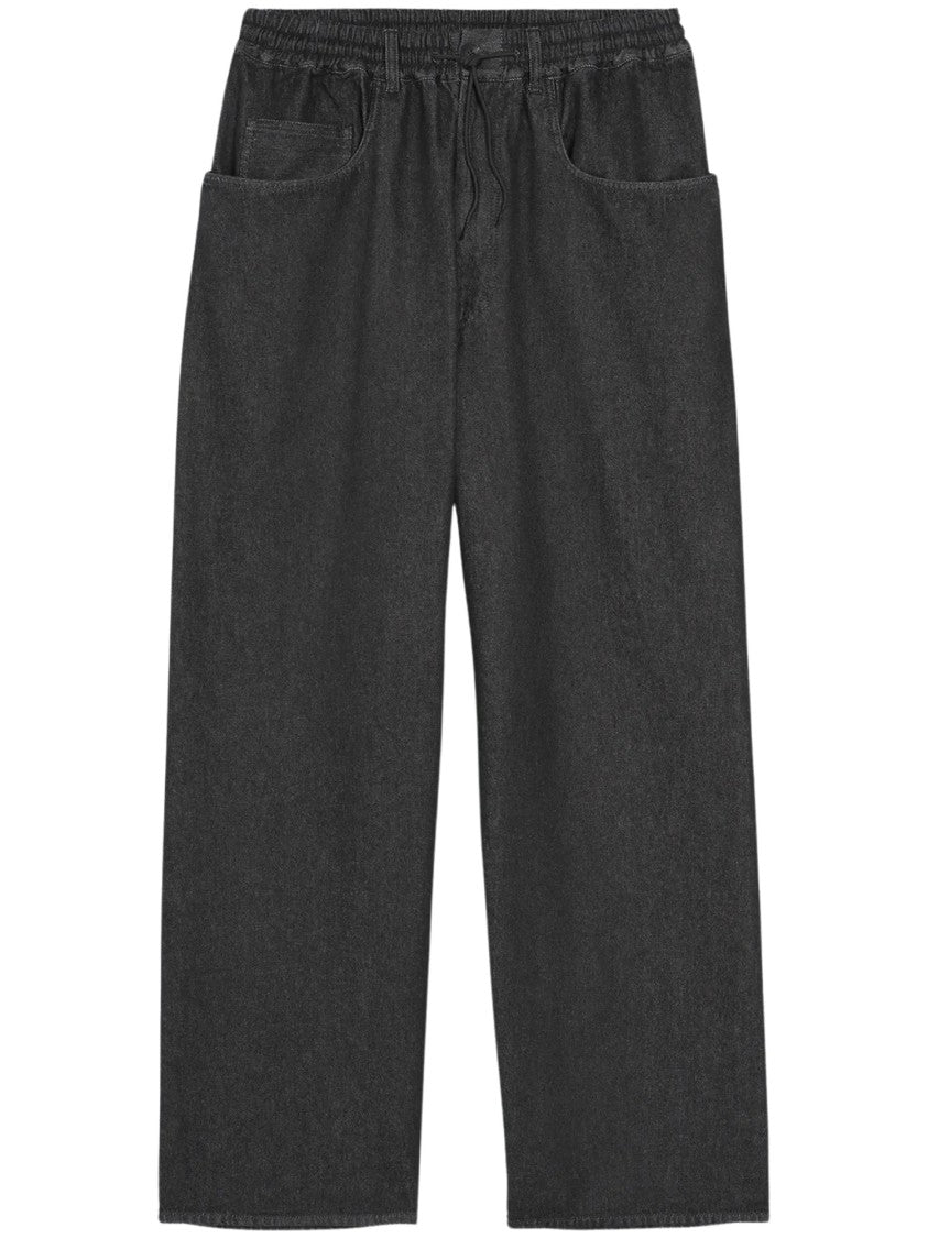 Y-3 M Denim Wide-Leg Adjustable Waist Jeans