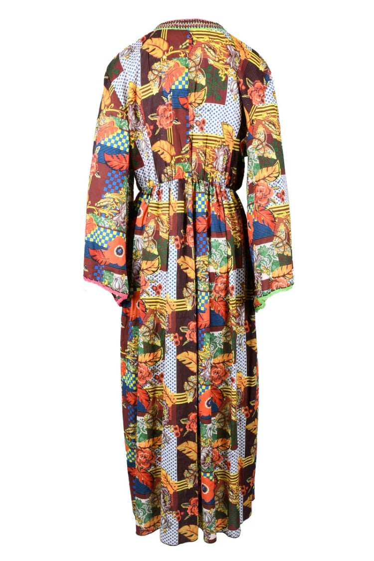 Connor & Blake Long Cotton Dress - Multicolored