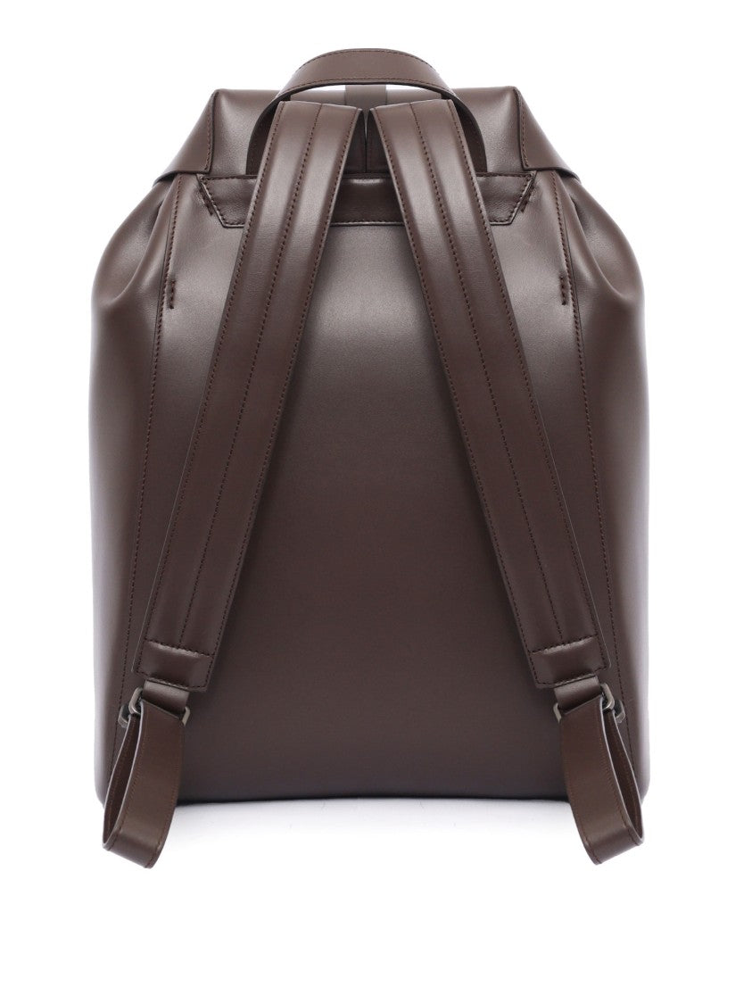 Claudio Orciani Brown Calf Leather Belt With Polished Finish