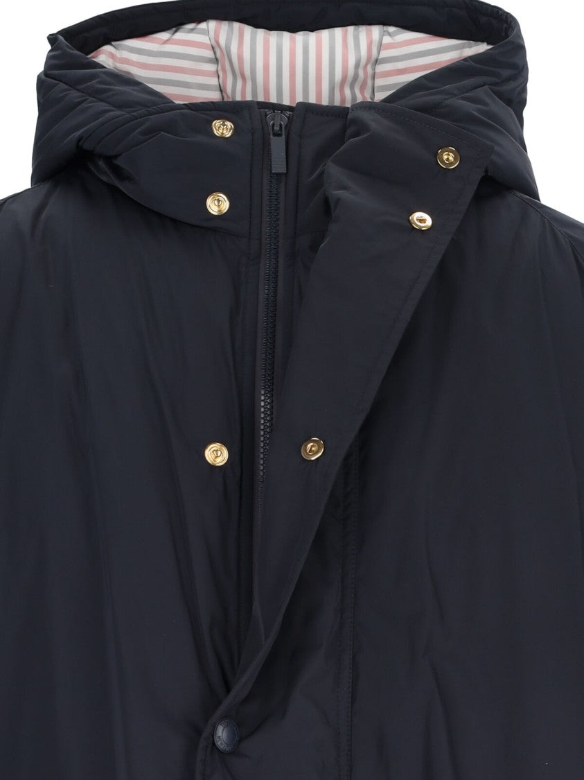 Thom Browne "4-Bar Football" Parka – Navy