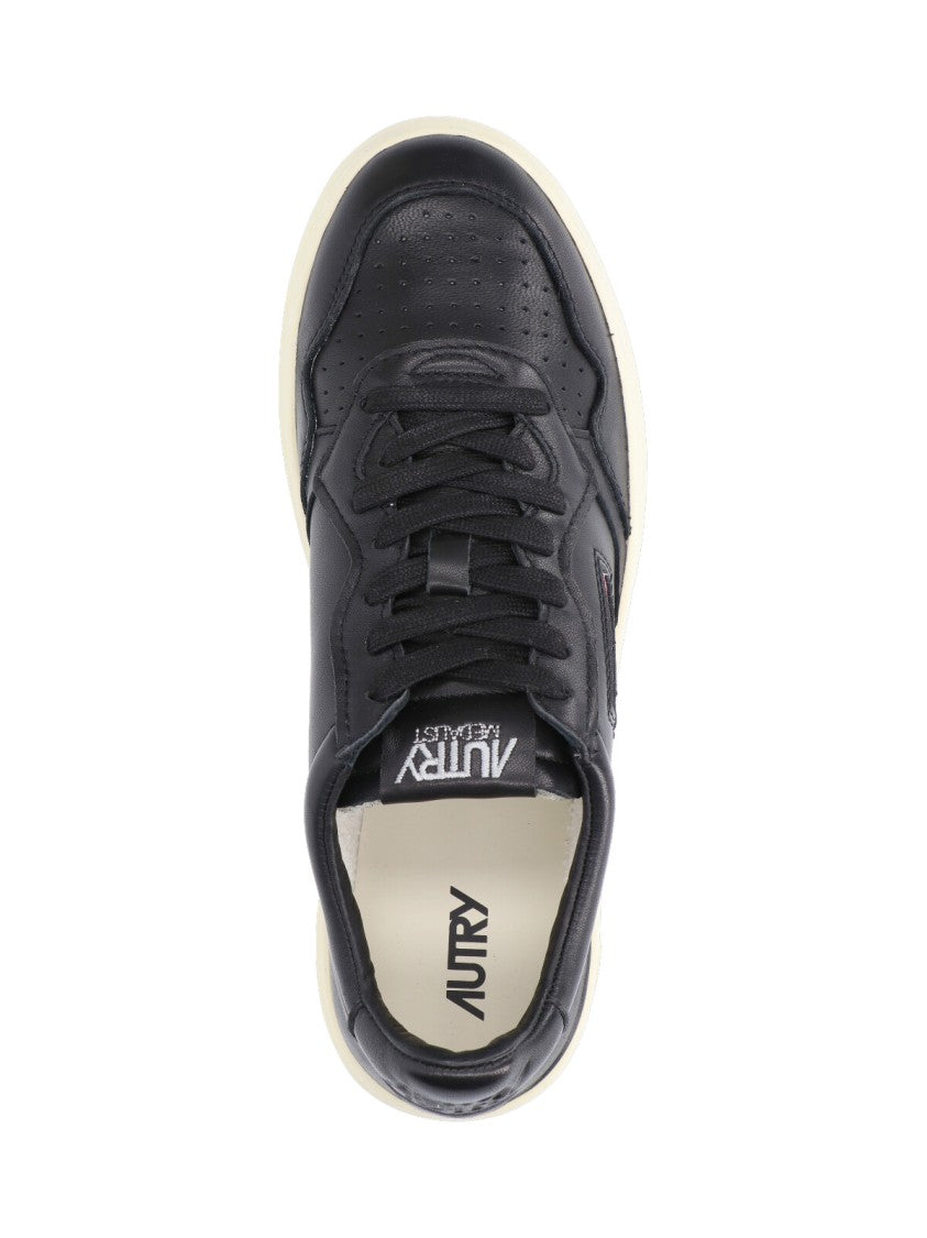 Autry Low-Top Nappa Leather Sneakers With Rounded Toe