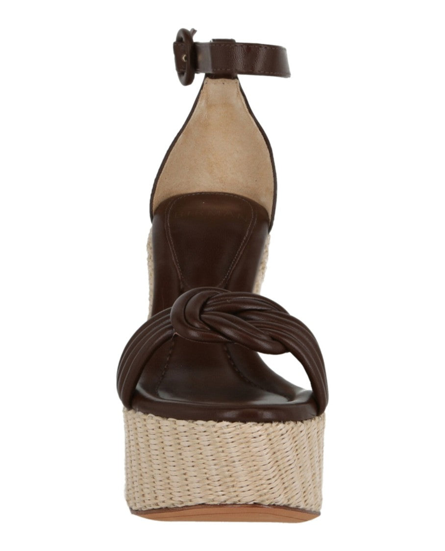 Alexandre Birman Vicky Ankle Wrap Platform Sandals