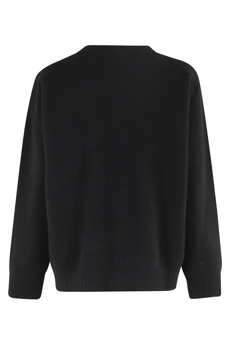 Roberto Collina Oversized Merino Wool Sweater With Classic Crew Neckline
