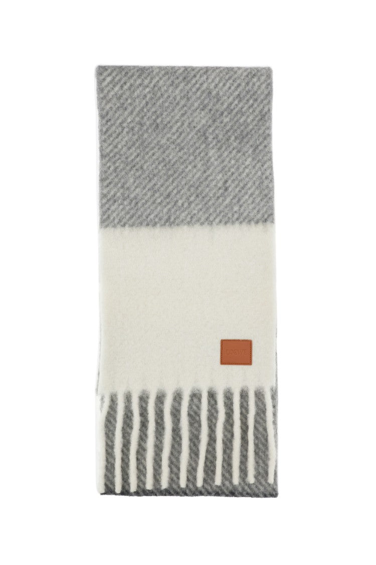 Loewe Multitone Jacquard Striped Alpaca-Wool Blend Scarf