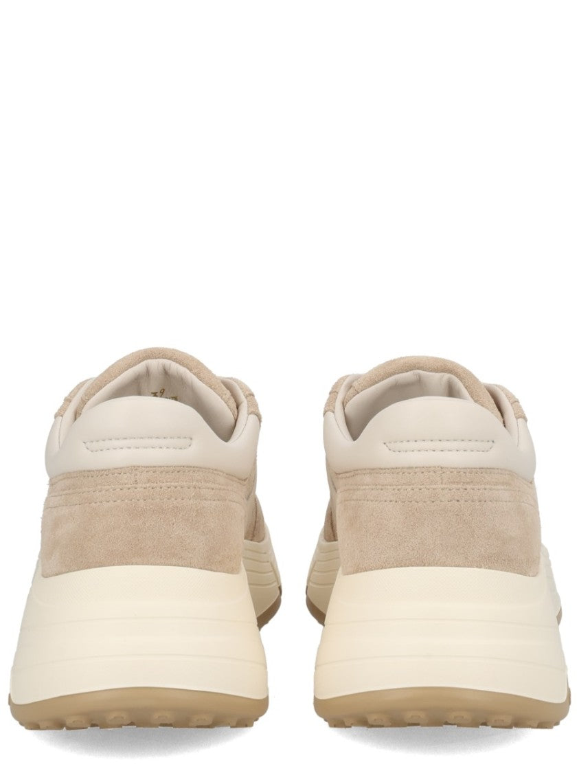 Hogan Neutrals Hi-Fi Suede Layered Sneakers