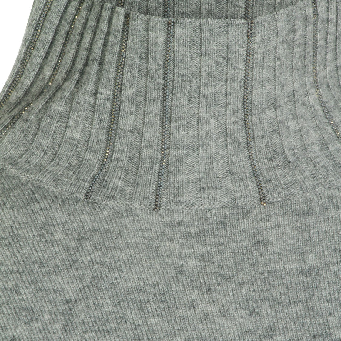 Fabiana Filippi Mini Dress With Ribbed Turtleneck And Long Sleeves