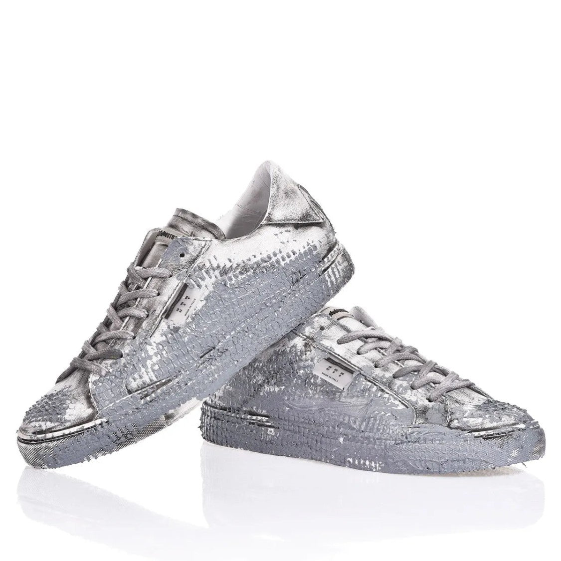 Mimanera Handmade Garage Clay Sneakers With Metallic Texture