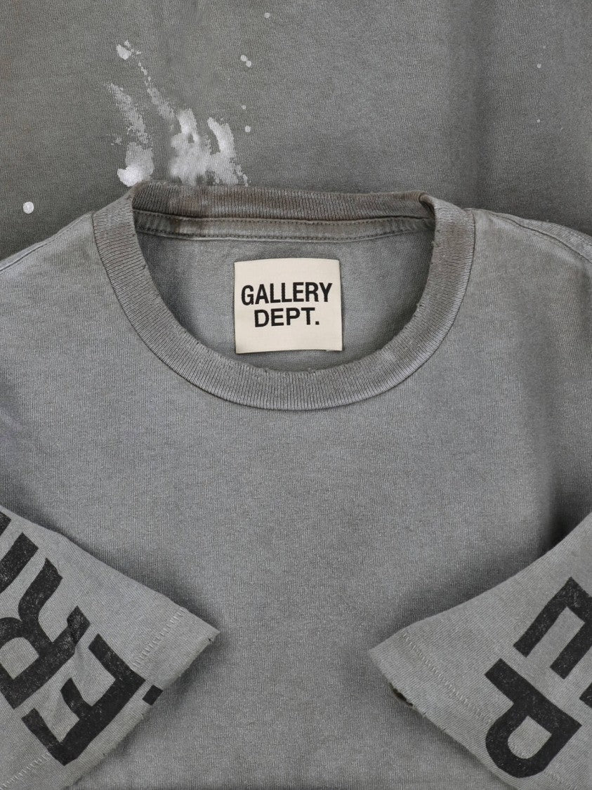 Gallery Dept. Distressed Graphic T-Shirt With Paint-Splatter Effect